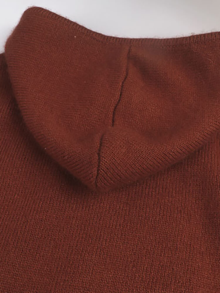 Soft Cat Graphic Cashmere Hoodie Sweater for Boys and Girls